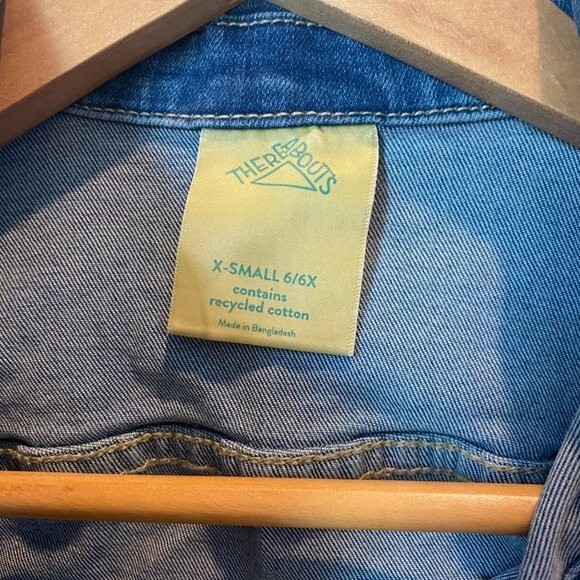 NWT Girls Thereabouts Recycled Cotton Denim Jacket Sally Wash - Size XS - Picture 2 of 6